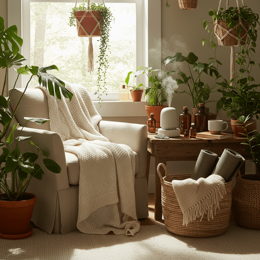 Natural lifestyle scene with plants